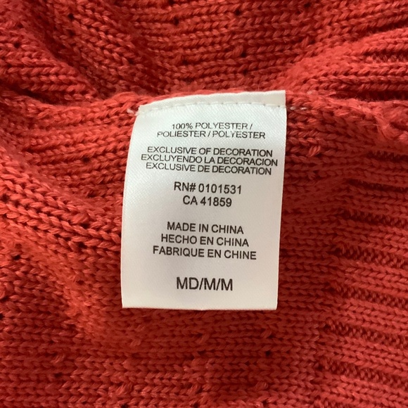 MIGHTY FINE LOOP & BOW CROPPED CARDIGAN SIZE MEDIUM - Picture 9 of 10